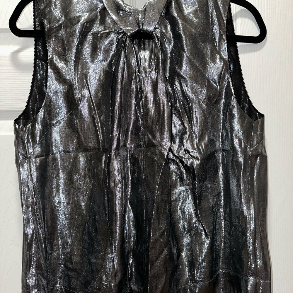 Metallic Sleeveless Top
